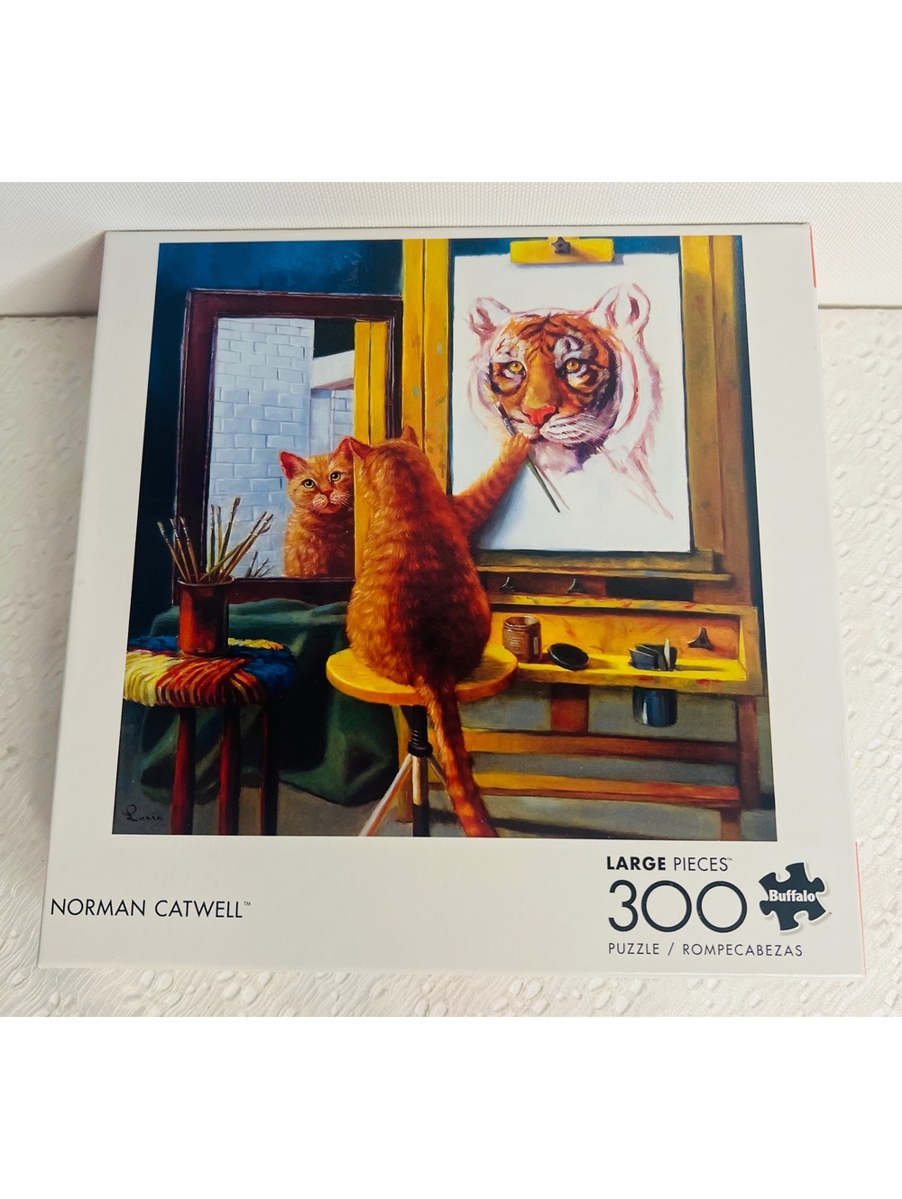 Norman Catwell Lucia Heffernan Buffalo 300 pc Large Cat Tiger Games